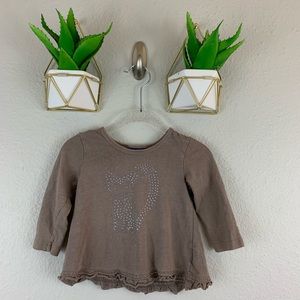 Naartjie Baby Kitty Top Size 3/6 Months